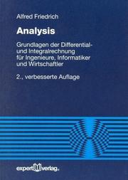 Cover of: Analysis.