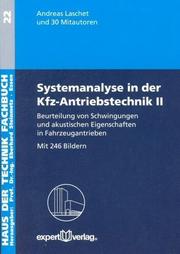 Cover of: Systemanalyse in der Kfz-Antriebstechnik 2.