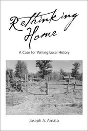 Cover of: Rethinking home: a case for writing local history