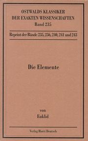 Cover of: Die Elemente. Buch I - XIII