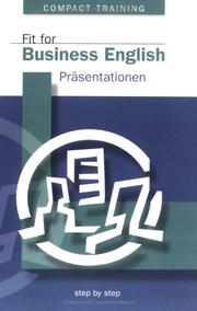 Cover of: Fit for Business English, Präsentationen by Robert Tilley