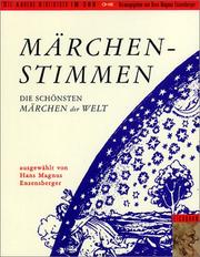 Cover of: Märchenstimmen. Sonderausgabe. 2 Cassetten. Die schönsten Märchen der Welt. by Hans Magnus Enzensberger