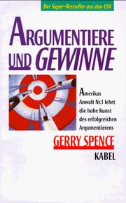 Cover of: Argumentiere und gewinne.
