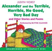 Cover of: Alexander and the Terrible, Horrible, No Good, Very Bad Day CD by Judith Viorst