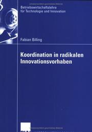 Cover of: Koordination in radikalen Innovationsvorhaben.