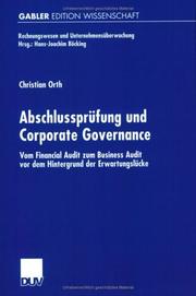 Cover of: Abschlussprüfung und Corporate Governance