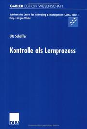 Cover of: Kontrolle als Lernprozess