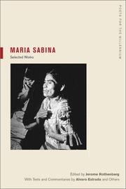 Cover of: María Sabina: Selections (Poets for the Millennium, 2)