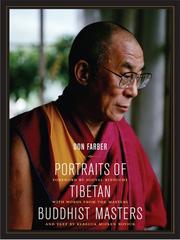 Cover of: Portraits of Tibetan Buddhist masters by Don Farber