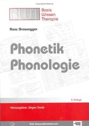 Cover of: Phonetik, Phonologie