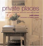 Cover of: Private Places by Judith Wilson