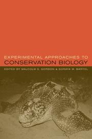 Cover of: Experimental approaches to conservation biology