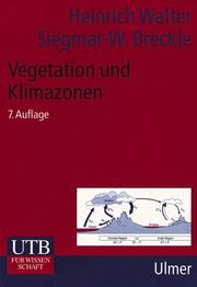 Cover of: UTB Uni-Taschenbücher, Bd.14, Vegetation und Klimazonen