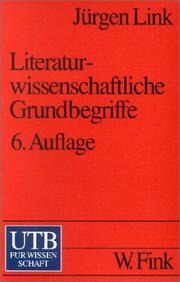 Cover of: Literaturwissenschaftliche Grundbegriffe.