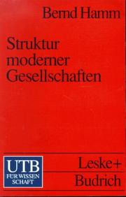 Cover of: Struktur moderner Gesellschaften.