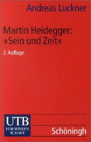 Cover of: Martin Heidegger: Sein und Zeit. Ein einführender Kommentar.