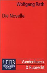 Die Novelle. Konzept und Geschichte by Wolfgang Rath