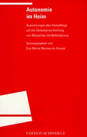 Cover of: Autonomie im Heim.