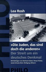 Cover of: Die Juden, das sind doch die anderen. Der Streit um ein deutsches Denkmal