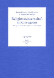 Cover of: Religionswissenschaft in Konsequenz.Beiträge im Anschluß an Impulse von Kurt Rudolph