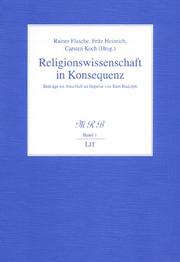 Cover of Religionswissenschaft in Konsequenz