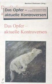 Cover of: Das Opfer - aktuelle Kontroversen.