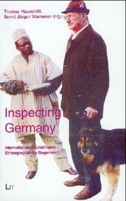 Cover of: Inspecting Germany by Thomas Hauschild, Bernd J. Warneken