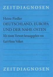 Cover of: Deutschland, Europa und der Nahe Osten.