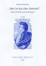 Cover of: ...aber Ist Das Eine Antwort?: Heinrich Heine Und Die Religion