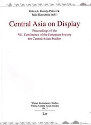 Cover of: Central Asia on Display (Wiener Zentralasien Studien/Vienna Central Asian Studies) by 