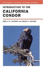 Cover of: Introduction to the California Condor (California Natural History Guides)
