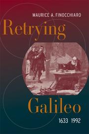 Cover of: Retrying Galileo, 1633-1992