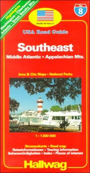 Cover of: Rand McNally Hallwag Southeast Road Map (USA Road Guides) by Rand McNally