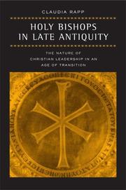 Cover of: Holy Bishops in Late Antiquity by Claudia Rapp