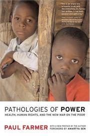 Cover of: Pathologies of power by Paul Farmer