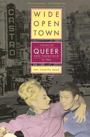 Cover of: Wide-Open Town by Nan Alamilla Boyd