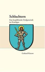 Cover of: Schluchtern by Gerhard Kiesow