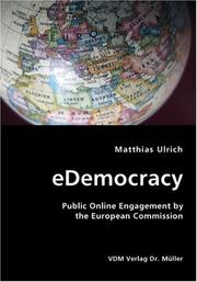 Cover of: eDemocracy- Public Online Engagement by the European Commission