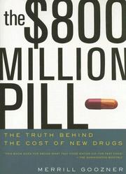 Cover of: The $800 Million Pill by Merrill Goozner