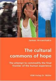 Cover of: The cultural commons of hope