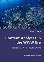 Cover of: Content Analyses in the WWW Era