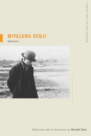 Cover of: Miyazawa Kenji: Selections (Poets for the Millennium)
