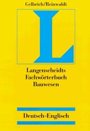 Cover of: Dictionary of Building and Civil Engineering: German-English (Dictionary of Building & Civil Engineering)