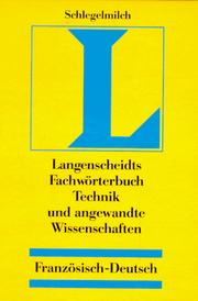 Cover of: Dictionnaire des Techniques et Sciences Appliquees by Langenscheid, Langenscheid