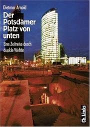 Cover of: Potsdamer Platz Von Unten by Dietmar Arnold