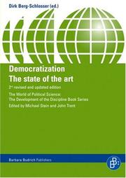 Cover of: Democratization: The State of the Art