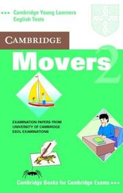 Cover of: Cambridge Movers 2 Cassette: Examination Papers from the University of Cambridge Local Examinations Syndicate (Cambridge Young Learners English Tests)