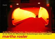 Cover of: In The Place Of The Public (Positions in Contemporary Art) by Martha Rosler