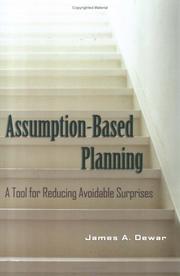 Cover of: Assumption-Based Planning by James A. Dewar