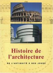 Cover of: Historie De L'Architecture De L'Antiquite a Nos Jours